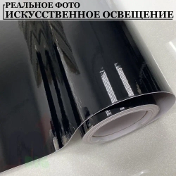 Пленка Черная глянцевая самоклеющаяся для авто, мебели и дизайна (50х150см)
