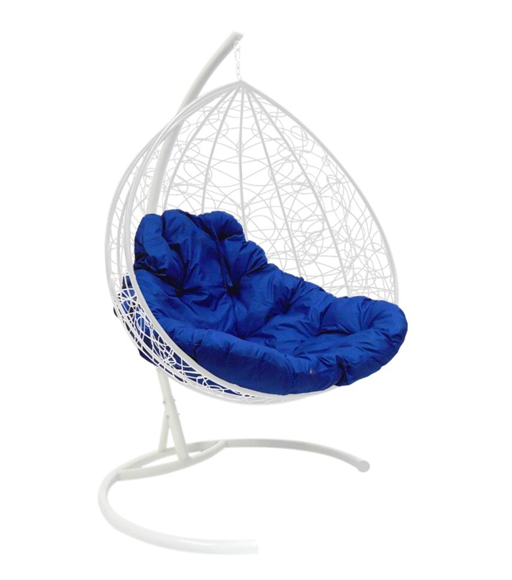 Кресло подвесное Lagos TWIN white/blue