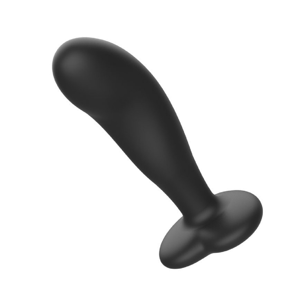 Анальный вибромассажер с пультом ДУ 7 режимов черный 10 см
