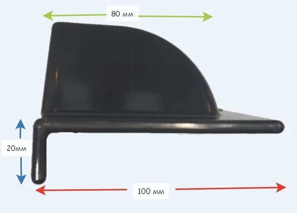 Кранец причальный прямой 50см (графит)