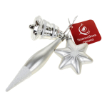 Елочное украшение,колокольчик 7см,звезда 7,5см, сосулька 15см, в ассорт.