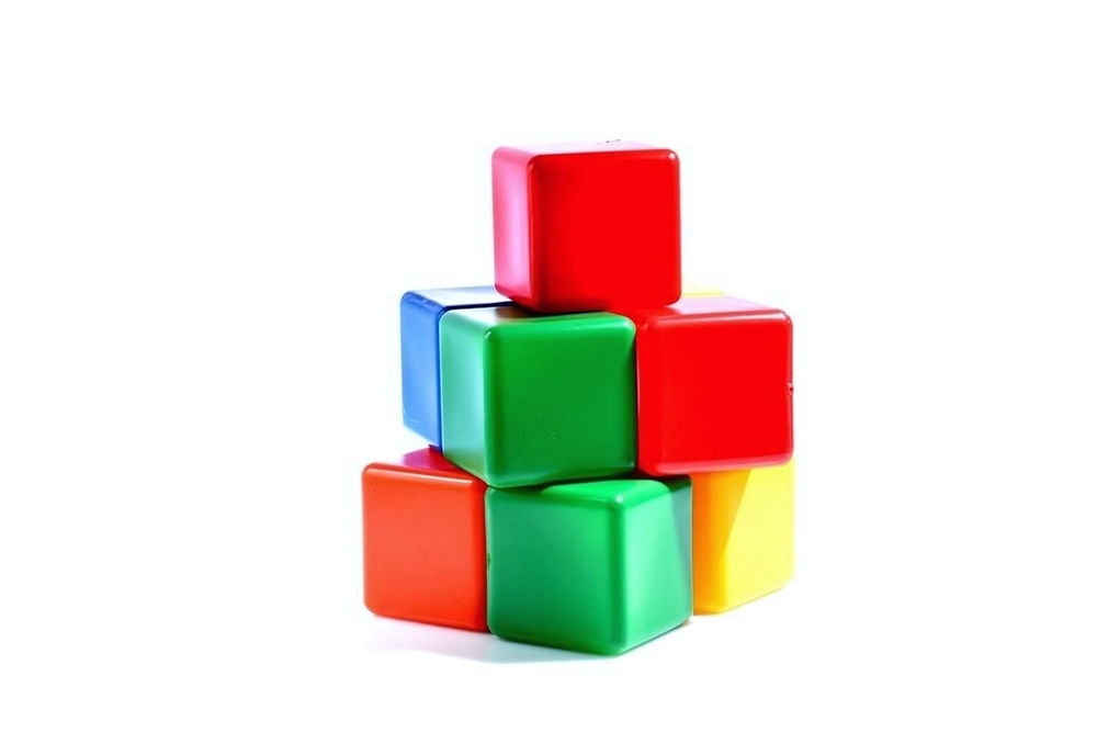 Набор цветных кубиков, 9шт. (Крошка Я)