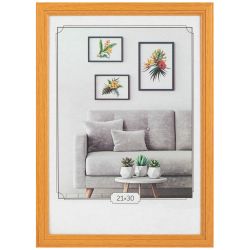 Фоторамка Image Art С22 МДФ универсальная 21х30 цвет янтарь вставка прозрачный пластик
