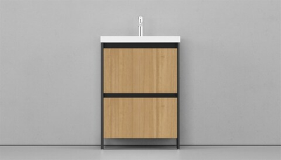 Тумба напольная VELVEX Klaufs 60.2Y-617.217 с раковиной Cersanit COMO 60