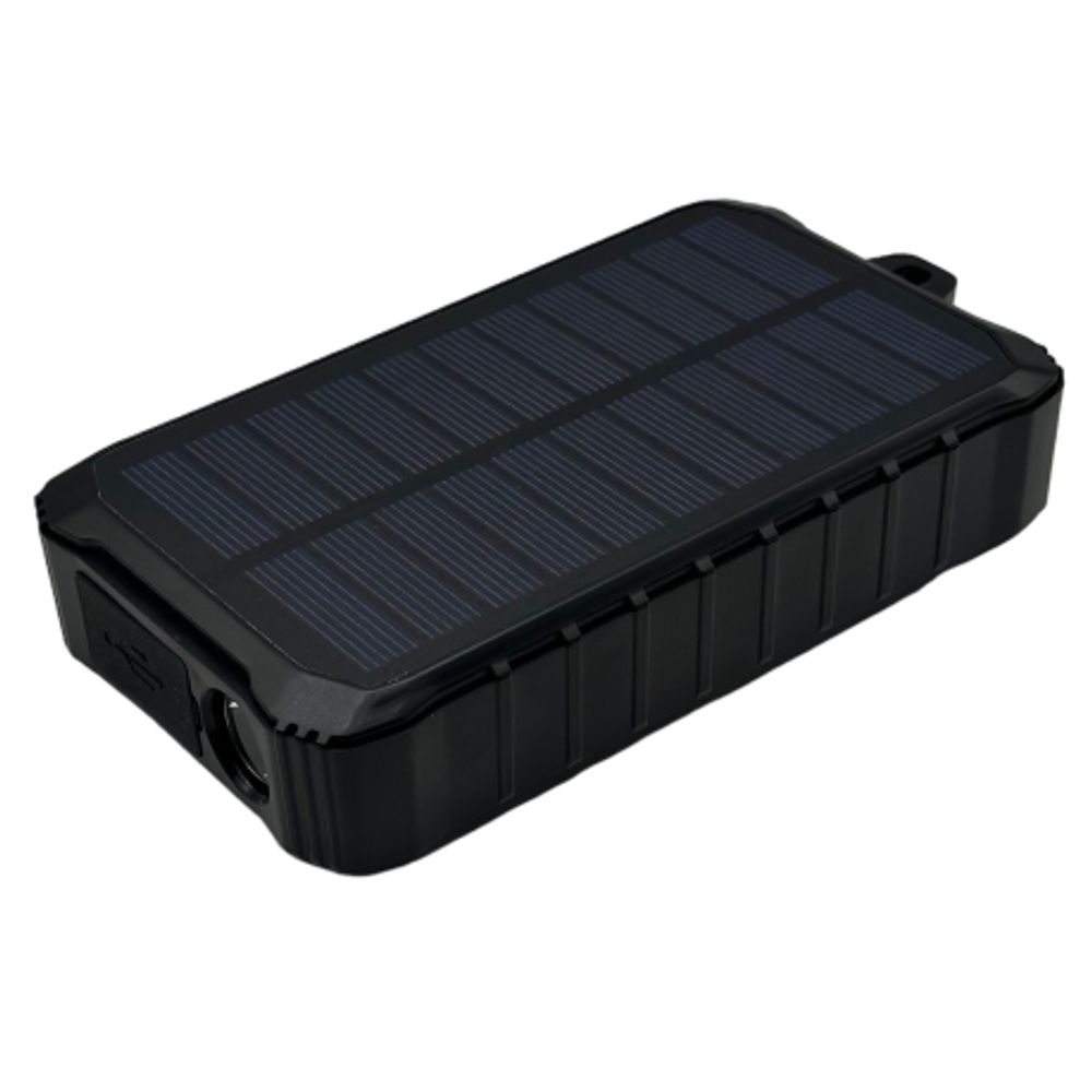 Power Bank на 12000 mAh с ручным генератором и солнечной батареей