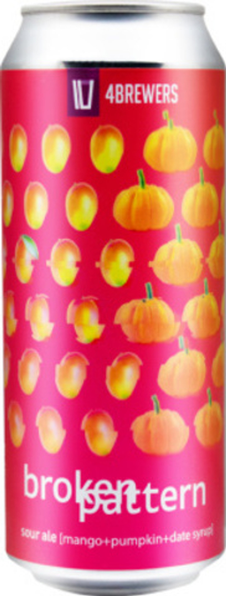 Пиво Четыре Пивовара Броукен Паттерн / 4 Brewers Broken Pattern 0.5 - банка