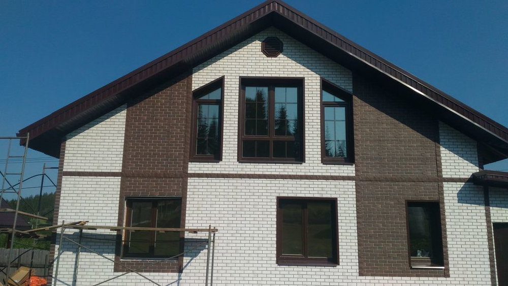 Фасадная панель Docke-R Berg 1130х460 мм (Серый) 0,44 м2