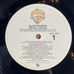 Винтажная виниловая пластинка LP Alice Cooper Special Forces (USA 1981)