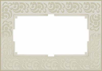 Рамка для двойной розетки слоновая кость Werkel Flock WL05-Frame-01-DBL-ivory a033484