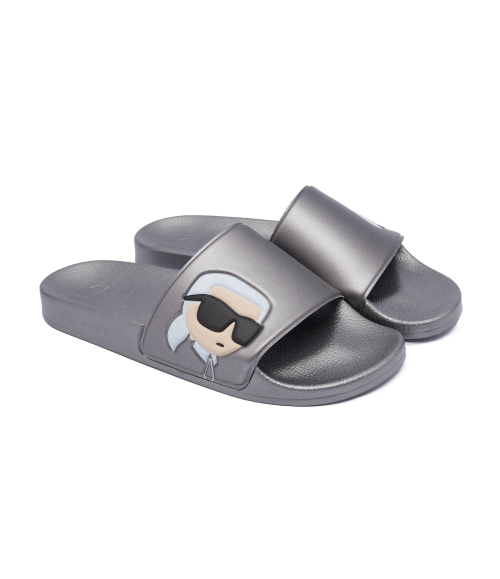Шлепанцы KONDO Karl Lagerfeld - серебряный(KL70005N)