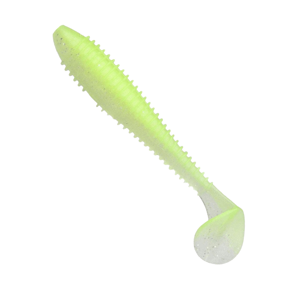 Приманка силиконовая Keitech Swing Impact FAT 4.3", 10,3г цвет #401 Green Pumpkin / Chartreuse