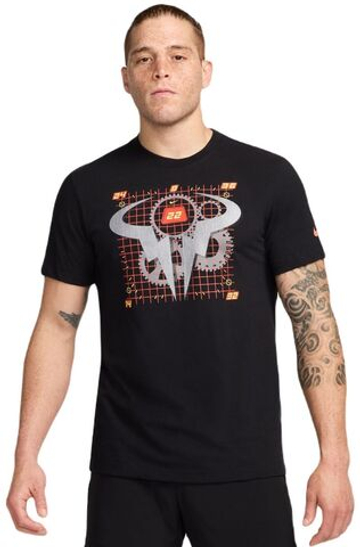 Мужская теннисная футболка Nike Rafa Dri-Fit Tennis - черный