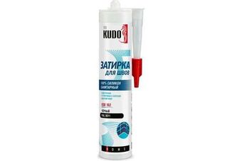 Герметик-затирка для швов KUDO home силиконовый санитарный чёрный ral 911