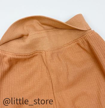 Штанишки хлопковые "Я родился" коричневые