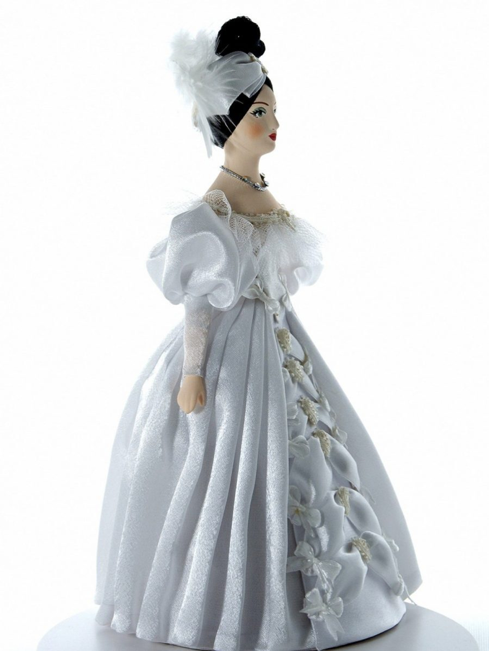 Кукла интерьерная фарфоровая Дама в светском бальном костюме 1-ой пол. 19 века