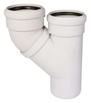 Тройник параллельный Ostendorf Skolan dB SKPA 110/110 мм канализационный (335920)