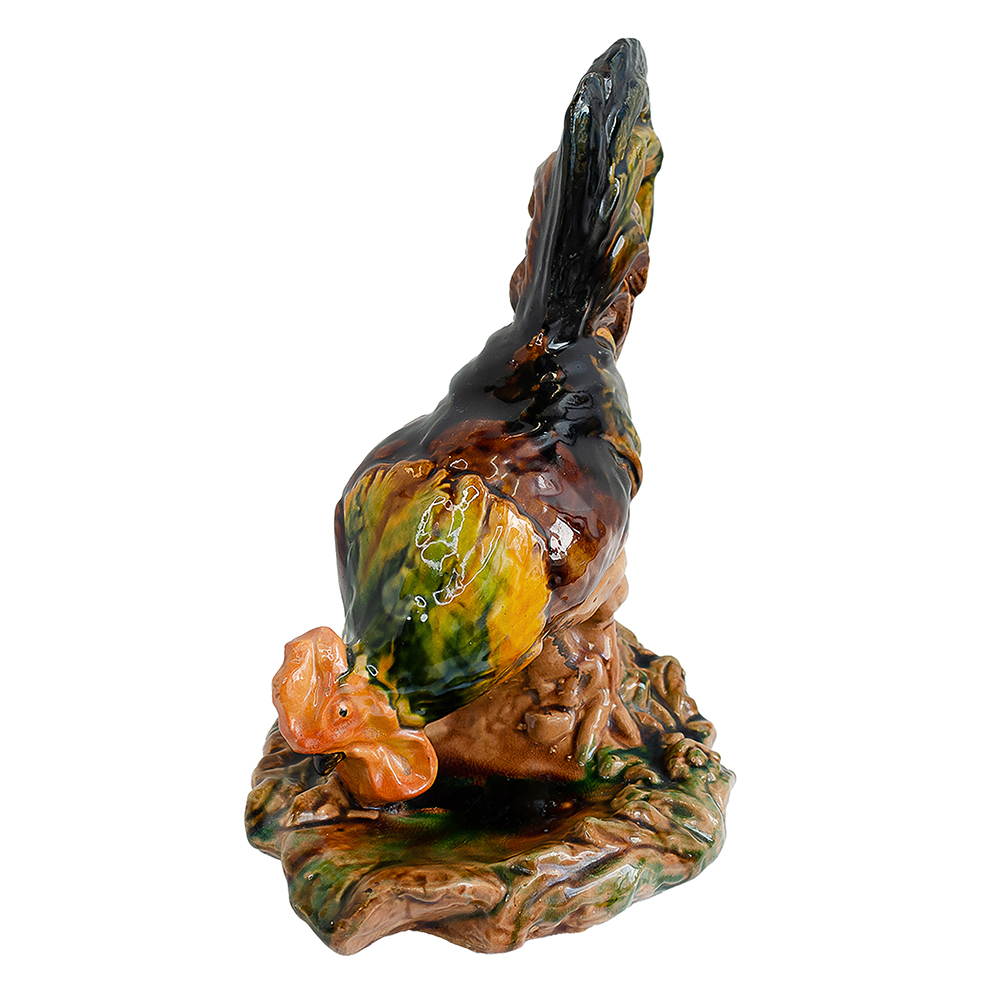 Петух. Керамика. Обливная майолика. Старая Гжель. СССР. 1950-60-е гг.