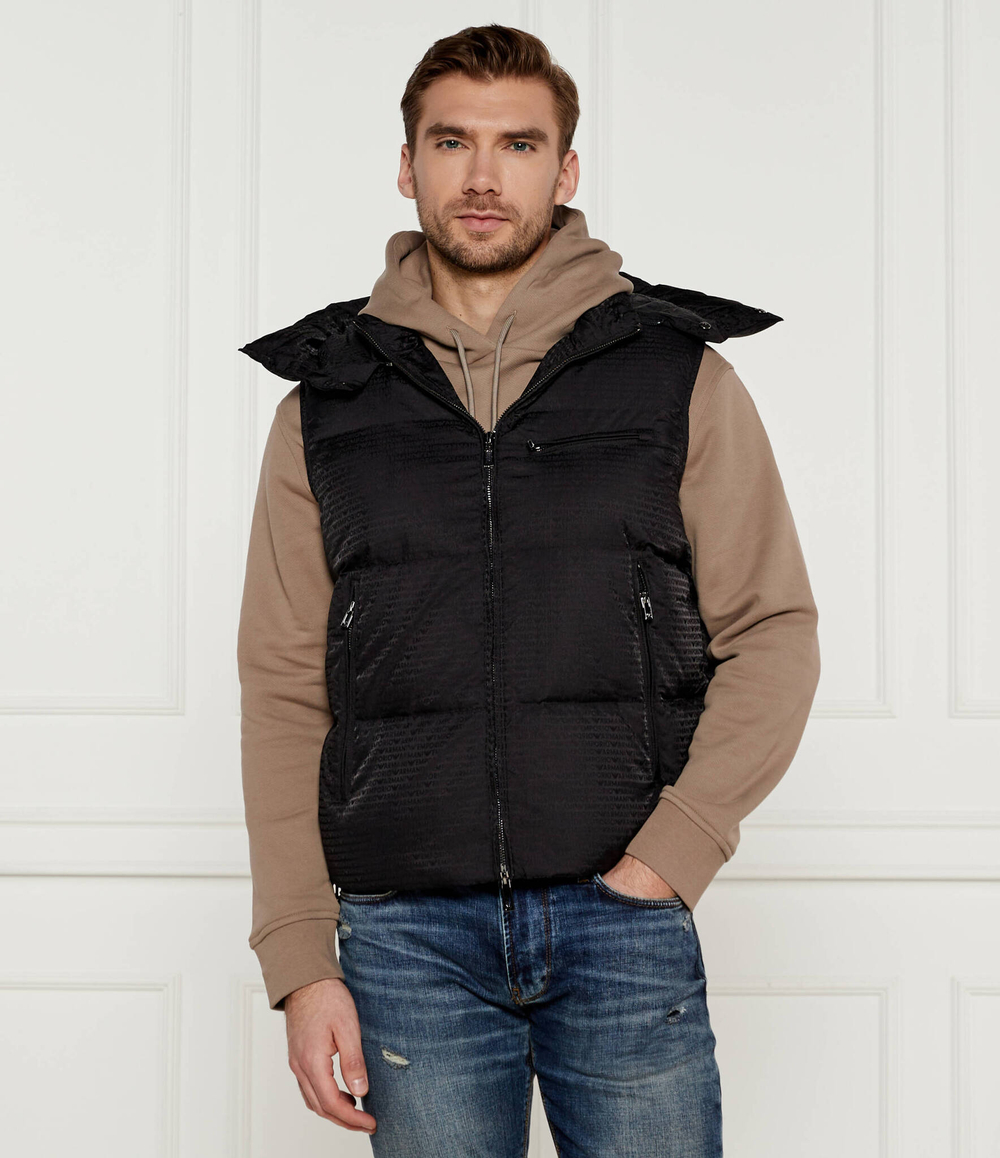 Пуховая безрукавка Emporio Armani - черный(6D1B66 1NNXZ)