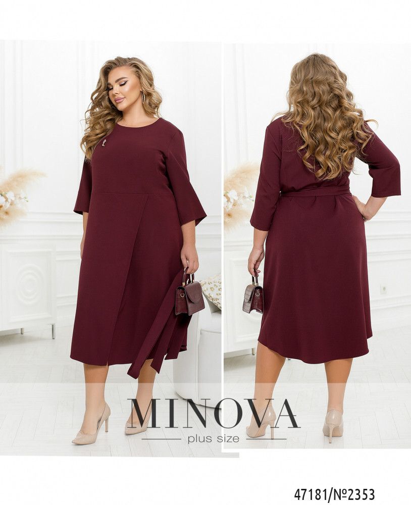 Платье 2353-бордо Minova