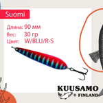 Блесна колебалка Kuusamo Suomi 80/25 GL/GR/FYe/R-C UV