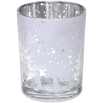 Подсвечник «Зимнее сияние» 10*12,5 см, Белый