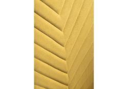 Стул на металлокаркасе Лулла горчичный / черный