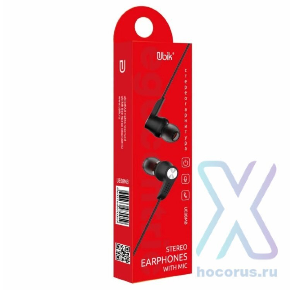 Наушники Ubik UE08MB black