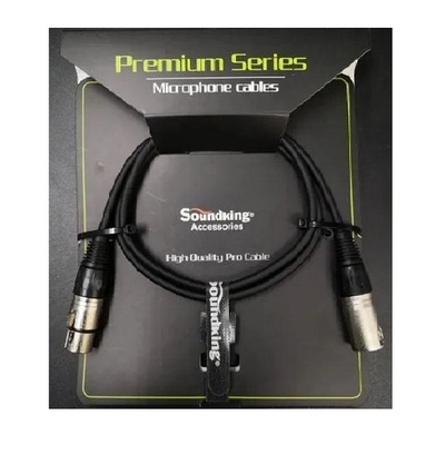 Кабель микрофонный, XLRm-XLRf, 1м, Soundking