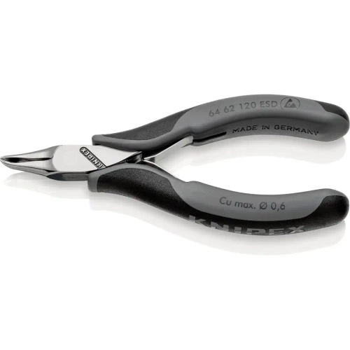 Кусачки торцевые для электроники антистатические 120 мм Knipex 64 62 120 ESD