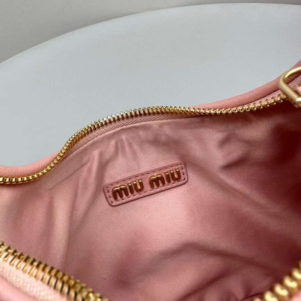 Miu Miu Wander matelassé mini hobo bag