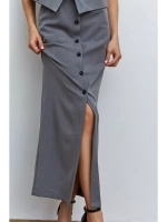 Юбка длинная на пуговицах