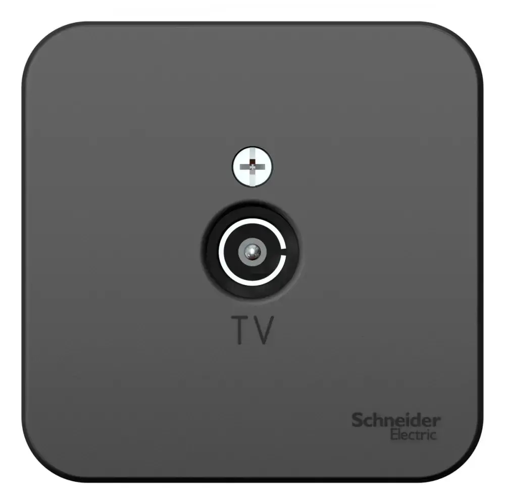 BLANCA О/У КОННЕКТОР ТВ, ИЗОЛ.ПЛ., АНТРАЦИТ