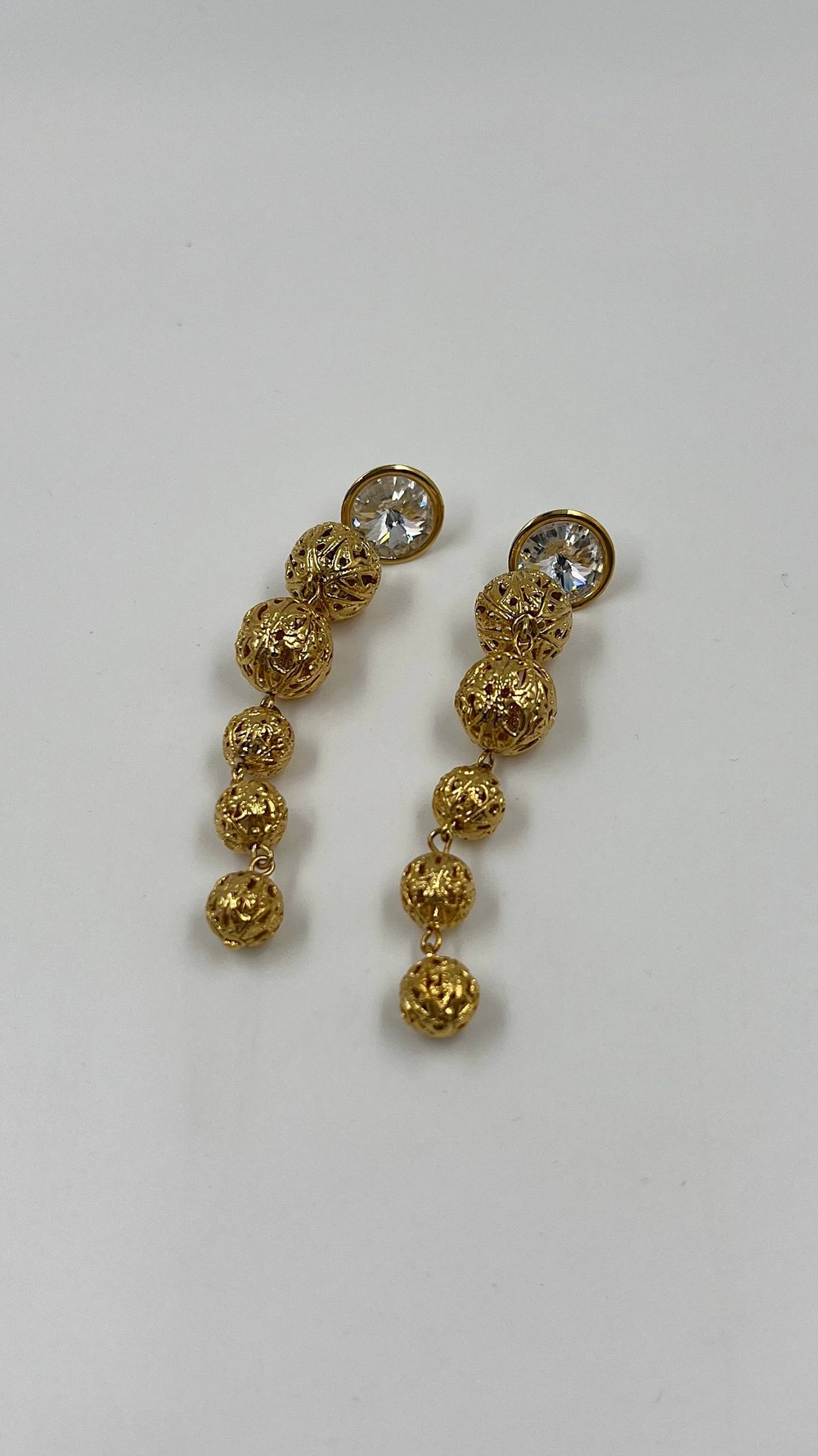 Серьги с ажурными подвесками