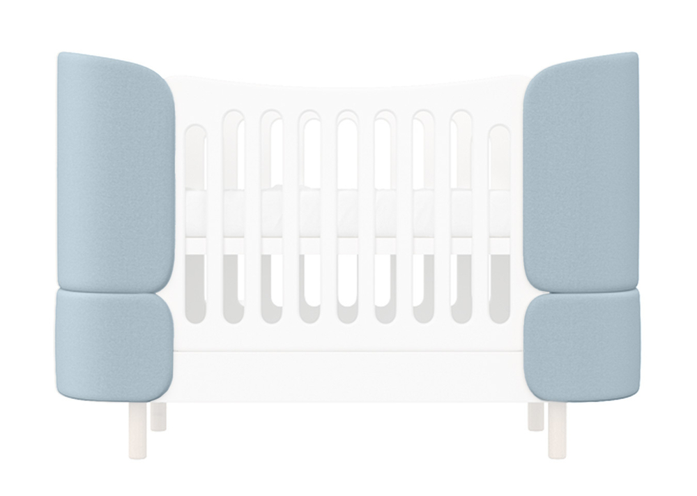 Комплект чехлов для кроватки-трансформера KIDI Soft (голубой)