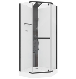 Душевая кабина Ceruttispa (ЧеруттиСпа) CHIKA901B, с низким поддоном, 90x90x225