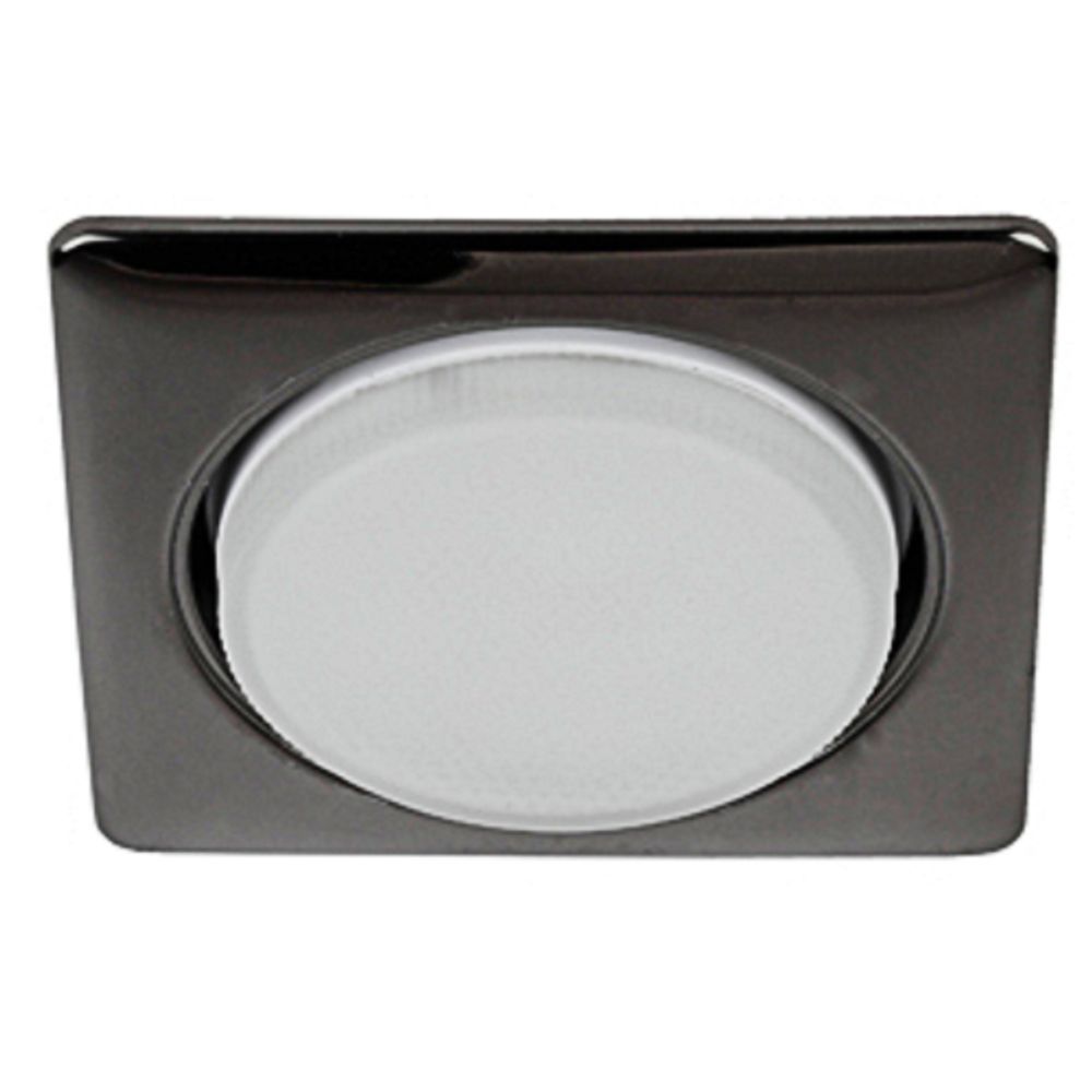 KL71 BK /1 (к) Светильник ЭРА под лампу Gx53 квадр.,220V, 13W,черный металл