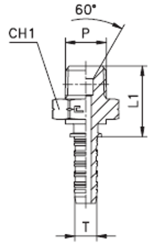 Фитинг DN 20 NPTF 3/4