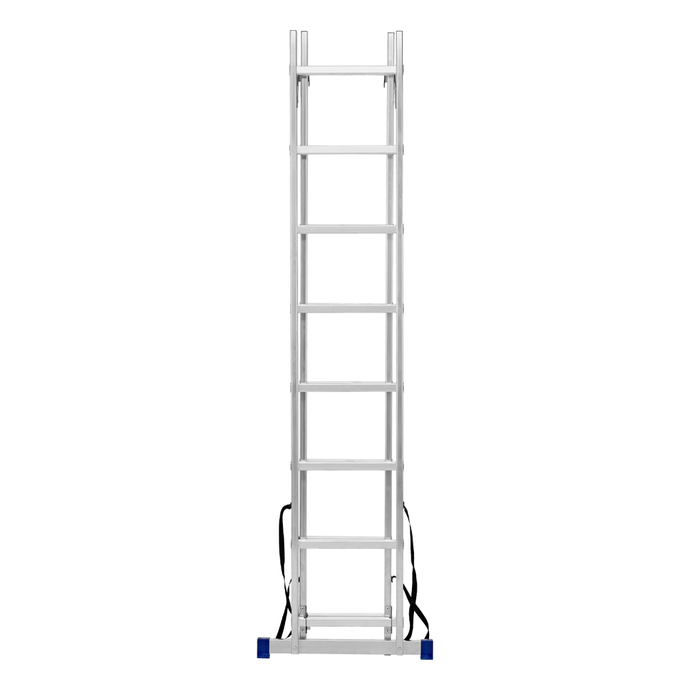 Лестница Сибртех двухсекционная 8 ступеней, алюминиевая