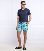 льняное поло Vilebrequin - темно-синий(PYRE9O00)