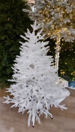 Белая елка «Хрустальная» (Литая хвоя прозрачно-белая) 120 см / 1,2 м