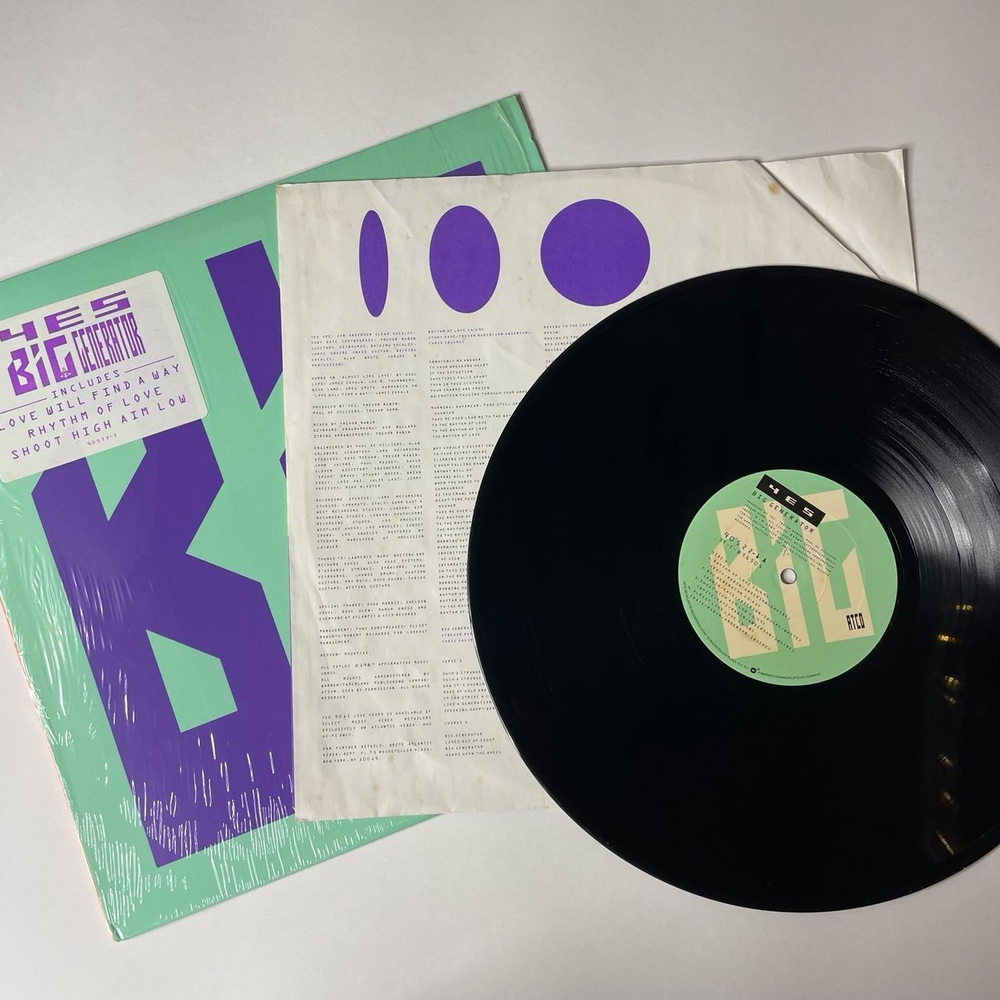 Винтажная виниловая пластинка LP Yes Big Generator (USA 1987) Shoot High Aim Low