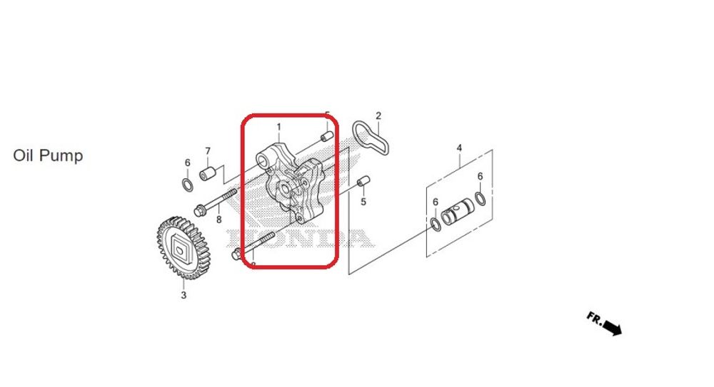 15100-KYJ-900. PUMP ASSY., OIL. Honda CBR250, CBR300, CRF250L-M-RL, CRF300L-RL