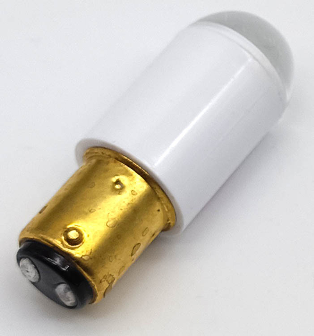 Лампа коммутаторная светодиодная Белая СКЛ 2Г-БП-2-220, 220в, B 15D