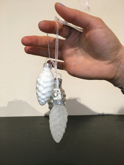 Набор елочных игрушек 48шт House of Seasons Шишки Первый снег в ассортименте 2 вида