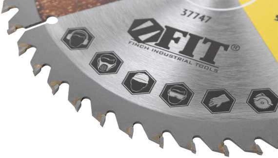Диск пильный для циркулярных пил по дереву 190x20/16 мм, 48T FIT 37747