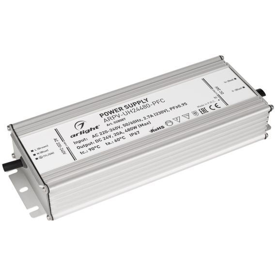 Блок питания Arlight ARPV-UH24480-PFC 24V 480W IP67 20A 028087