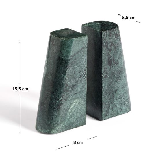 Подставка для книг Serela из зеленого мрамора