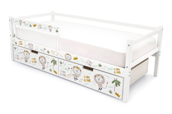 Детская кровать тахта Бельмарко Svogen белый львята