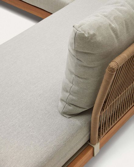 Raco 5-местный угловой диван и журнальный столик из массива акации La Forma Испания 