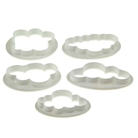 Набор вырубок для теста и мастики Облака 5 шт.